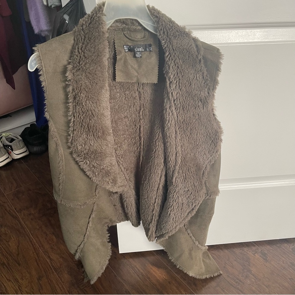 Faux fur vest